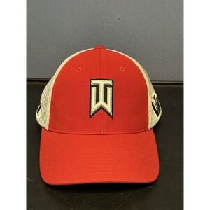 Tiger Woods Golf Hat Cap TW 'VR' '20XI' Mesh Red 510607-694 2013 NIKE M/L‎ Rare